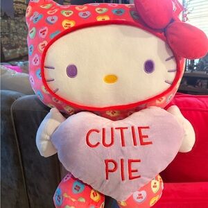 Hello Kitty Cutie Pie Plush - Pink and Red